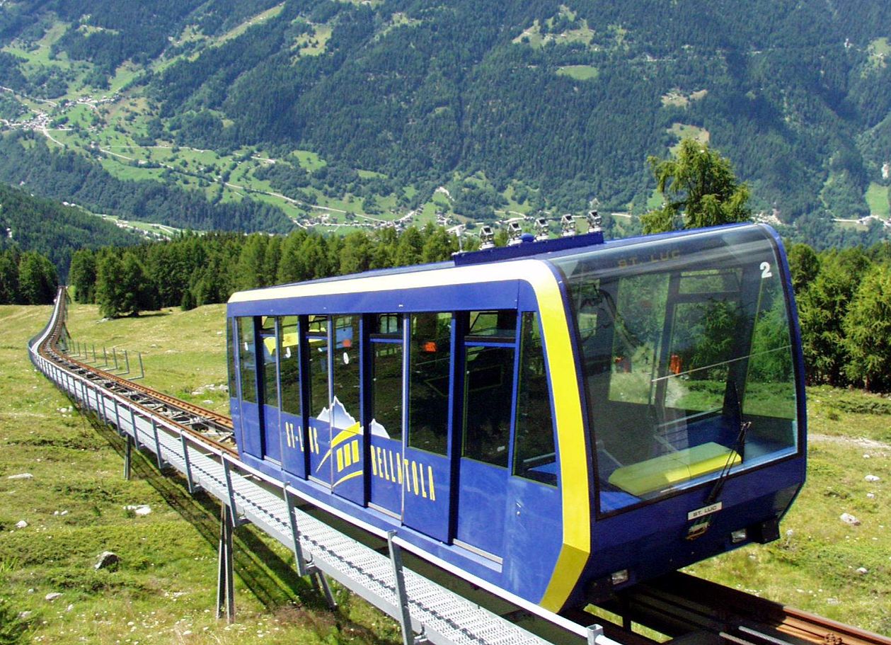 kolejová lanovka (Standseilbahn)